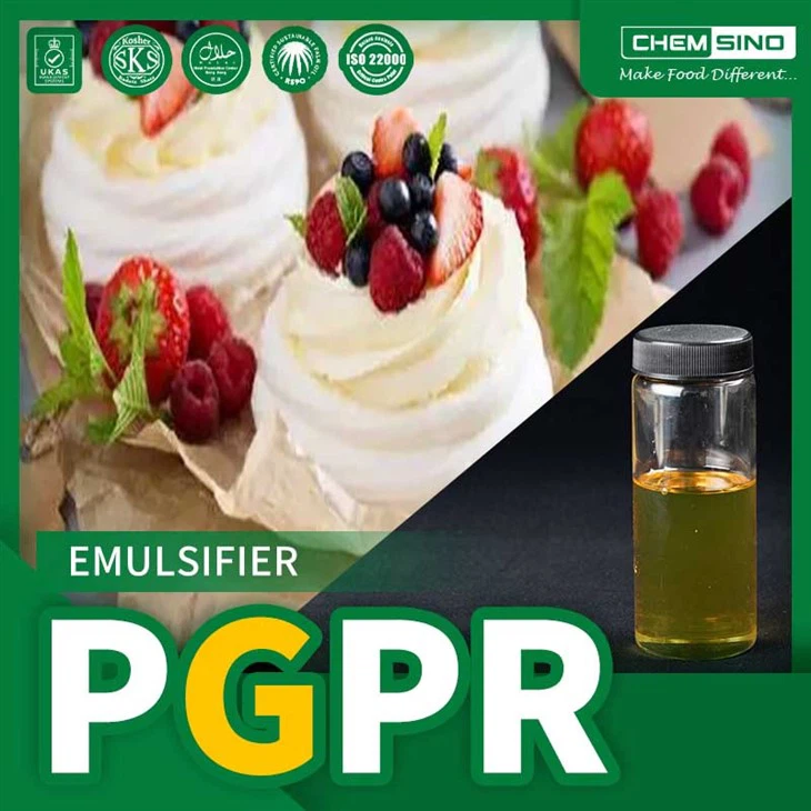 สารเคมี polyglycerol polyricinoleate pGPR ส่วนผสมอาหาร E476 CAS เลข 29894-35-7