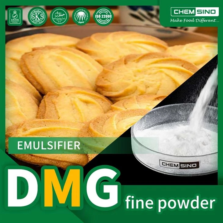 ผงละเอียด DMG กลั่นมอนอกลีเซอไรด์คุณภาพดีที่สุด (จาก 100-200ตาข่าย) หมายเลข CAS 123-94-4