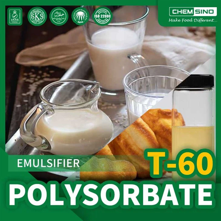 Polysorbate 60: อิมัลซิไฟเออร์มังสวิรัติสำหรับการใช้งานที่เป็นมังสวิรัติ