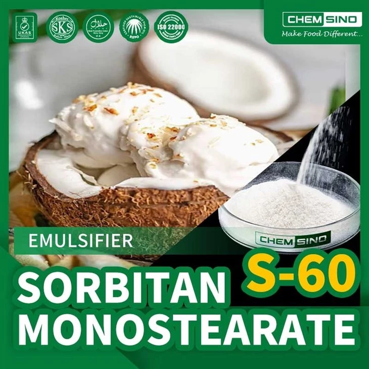 Food Grade Span 60 E491 Emulsifier Sorbitan Monostearate